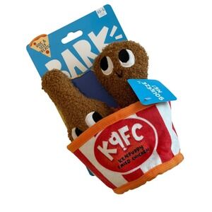 Bark Sunday Funday K9FC Kenpuppy Fried Chicken Dog Toy Set Squeak Crinkle XS-S
